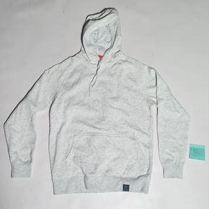 Mens hoodie. Light grey / white. Medium.